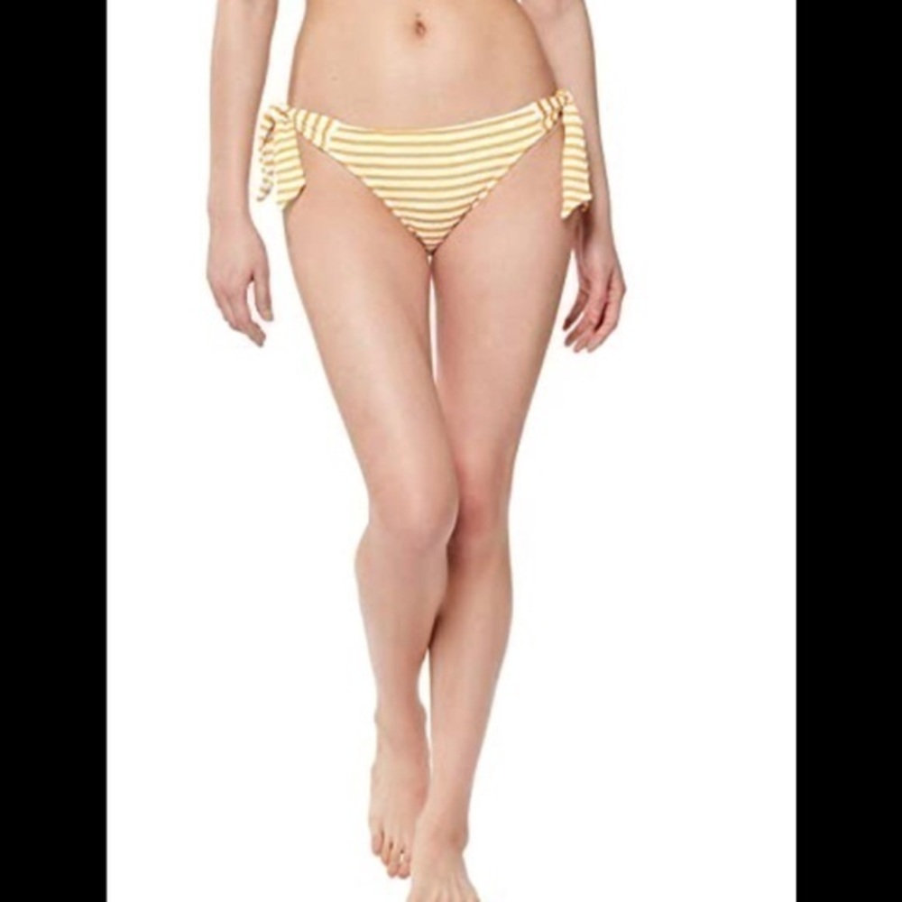 Jessica Simpson Tie & Stripped Bikini Bottoms Med